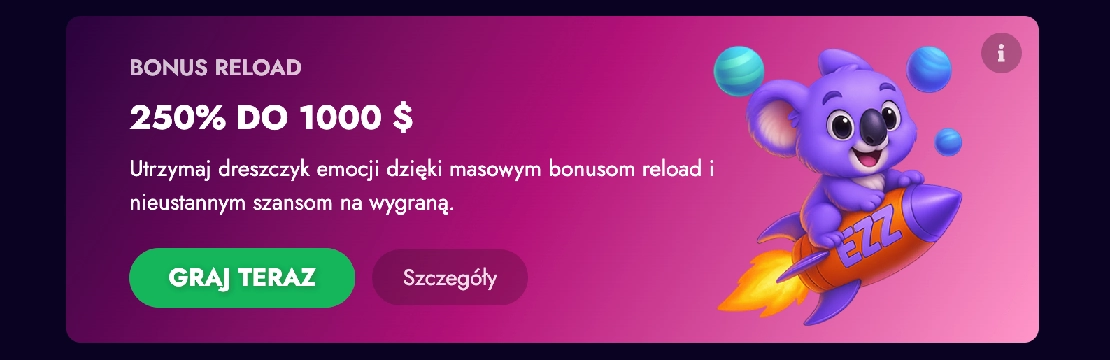 EZZ Casino bonus reload